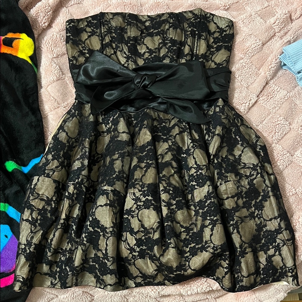 Strapless Black Dress
